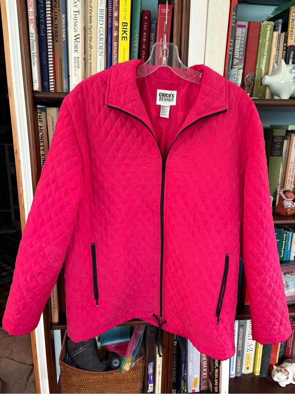 Quilted Pink Chico’sJacket with Zip Pockets